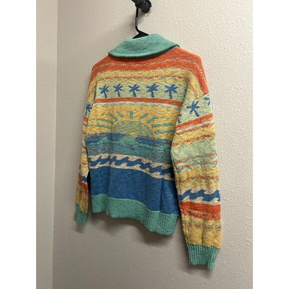 NWT FAHERTY Palm Isle 100% Organic Cotton Cardigan sweater size Small MSRP $298 - Picture 8 of 11